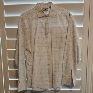 Classic White Plaid Men's Shirt